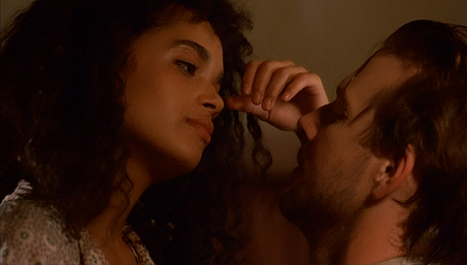 Lisa Bonet and Mickey Rourke in the movie 'Angel Heart'