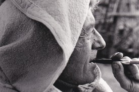 Paul Bowles in Tangier Morocco - photo courtesy of Black Sparrow Press